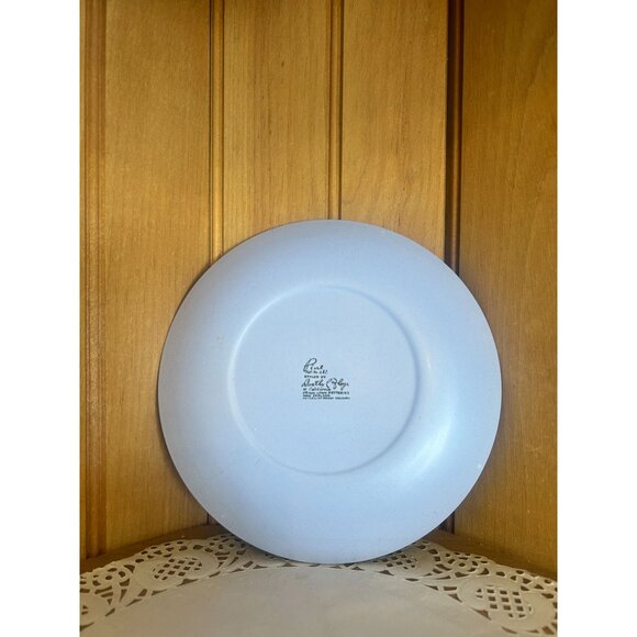 Vintage Dorothy Thorpe Pine Crown Lynn Pottery Bread Plate Set of 4 Mid Century - Picture 4 of 5